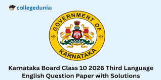 Karnataka Board 2026 Class 10 Third Language English Question Paper with Solutions